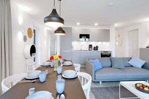 Superior Condo | Living area | 43-inch Smart TV with cable channels, TV