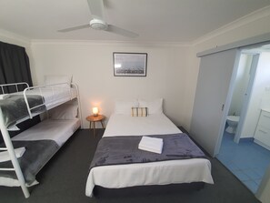 Quadruple Room | Laptop workspace, blackout drapes, iron/ironing board, bed sheets