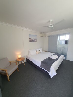 Double Room | Laptop workspace, blackout drapes, iron/ironing board, bed sheets