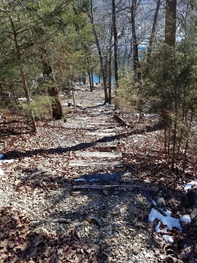 SUNRISE BLISS-Lakeview, Walking Path to Lake, By Eureka Springs and Indian Park.