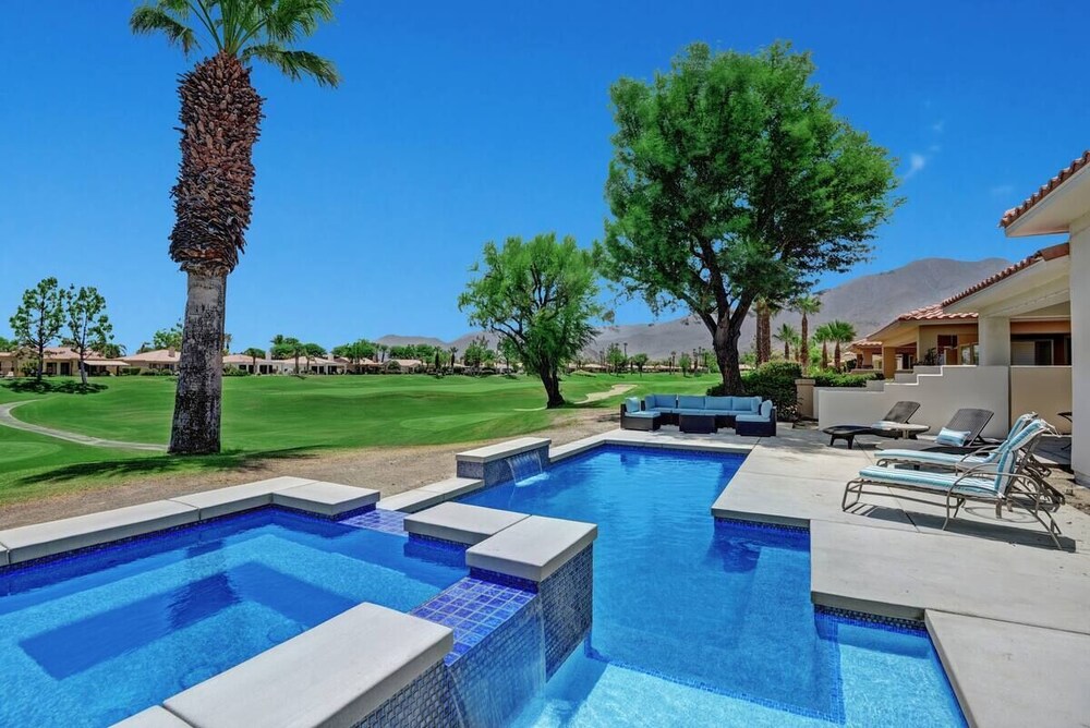 Golf Course Home at PGA West with Pool and Mountain Views, La Quinta