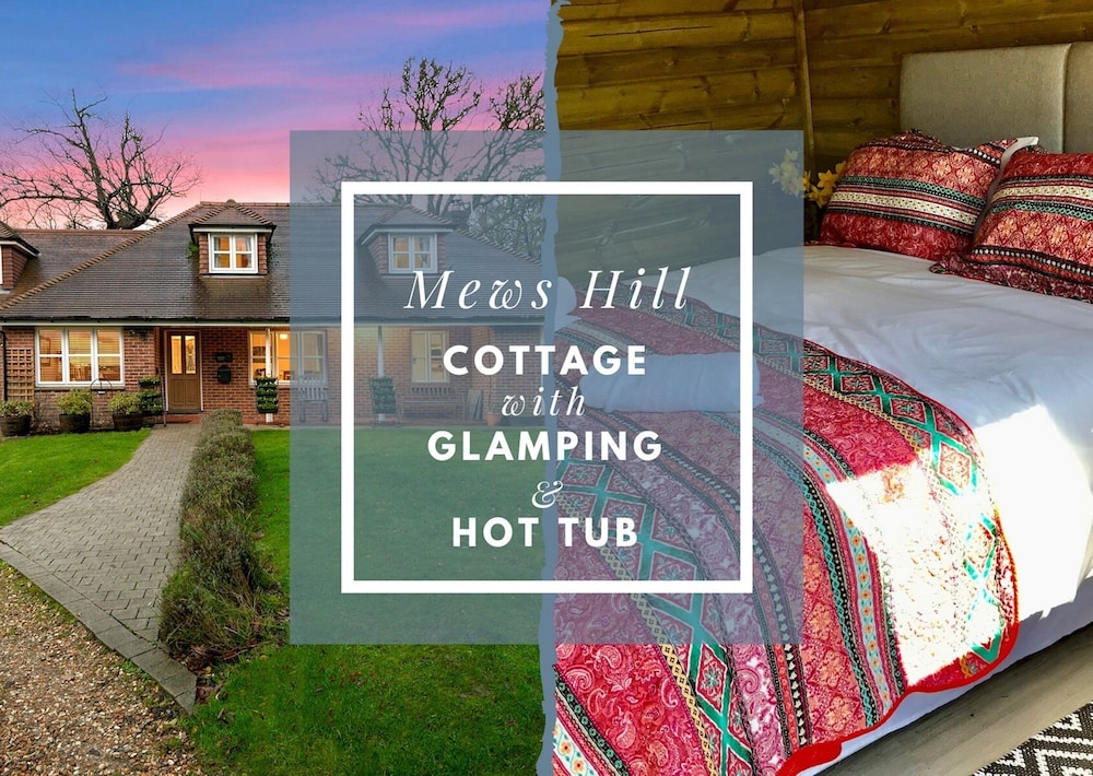 Mews Hill, 5 bedroom New Forest Holiday Cottage with Glamping Hut