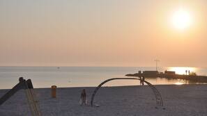 Aan het strand
