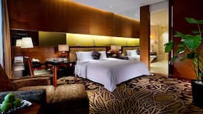 Pillow top beds, minibar, in-room safe, desk