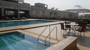 Outdoor pool, a rooftop pool