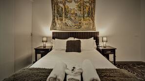 Premium bedding, pillow top beds, minibar, desk