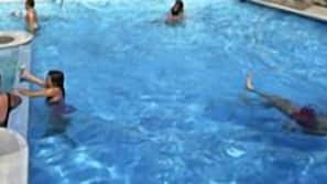 Indoor pool, outdoor pool