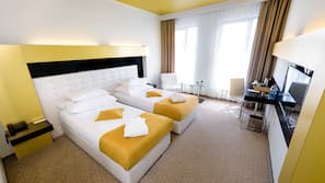 Biancheria da letto di alta qualità, minibar, una cassaforte in camera