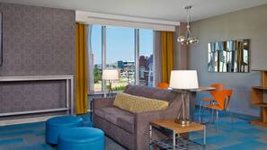In-room safe, desk, laptop workspace, iron/ironing board