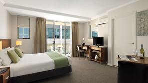 In-room safe, desk, blackout curtains, iron/ironing board