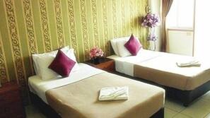 Minibar, desk, blackout curtains, rollaway beds