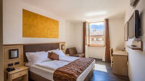 Een kluis op de kamer, een bureau, gratis babybedden, gratis wifi