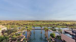 Indoor pool, 3 outdoor pools, pool umbrellas, sun loungers