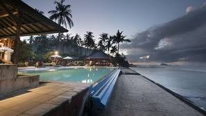 On the beach, scuba diving, snorkelling, fishing