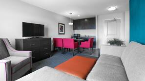 Desk, iron/ironing board, free cribs/infant beds, free WiFi
