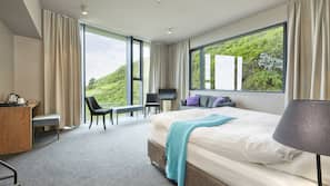 In-room safe, desk, free WiFi, alarm clocks