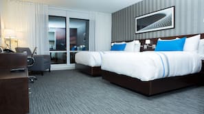 Premium bedding, pillowtop beds, in-room safe, desk