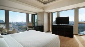 Frette Italian sheets, pillow top beds, minibar, in-room safe