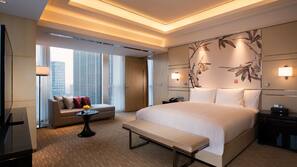 Frette Italian sheets, pillow top beds, minibar, in-room safe