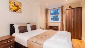 2 bedrooms, iron/ironing board, free cots/infant beds, rollaway beds