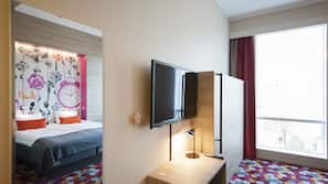 In-room safe, desk, blackout curtains, soundproofing