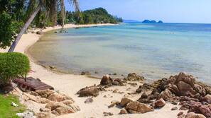 บนชายหาด