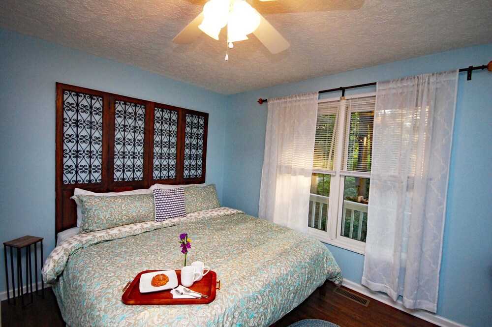 OUTSTANDING Lake Junaluska Resort home. King suite. 2 large decks. Walk