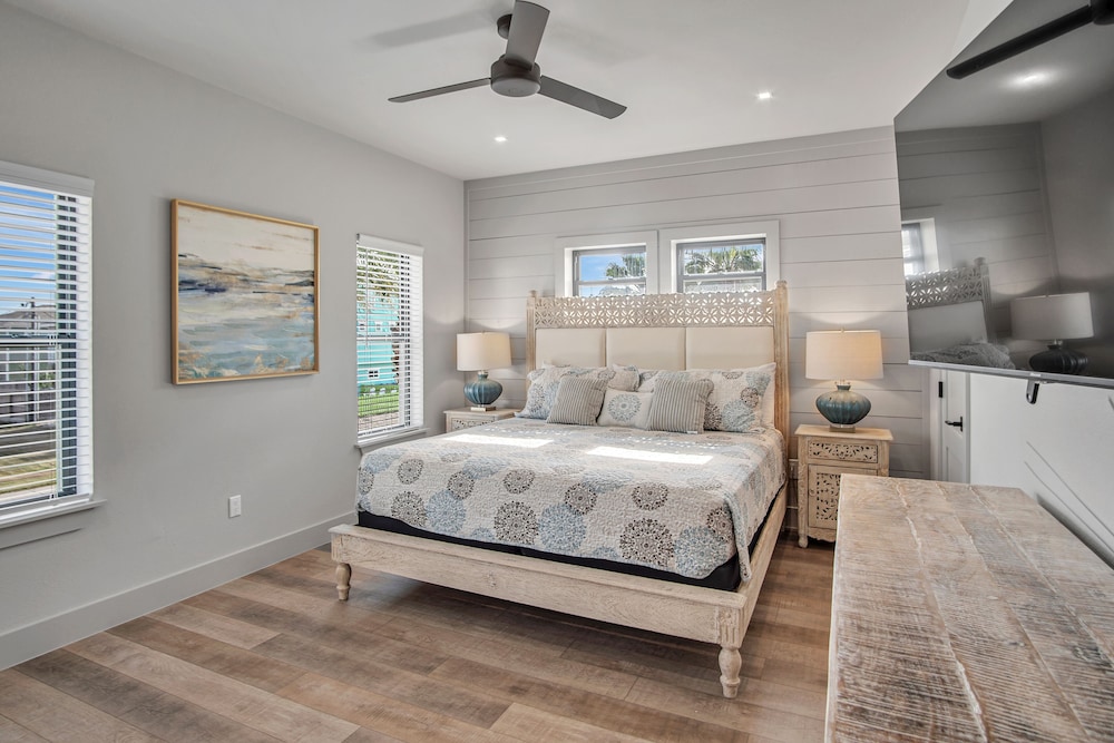 View of The Gentry | Luxury Home + Private Pool! - Port Aransas | Vrbo