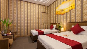 Premium bedding, minibar, in-room safe, desk