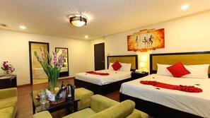 Premium bedding, minibar, in-room safe, desk