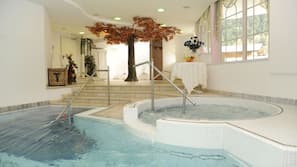 Innenpool, Pool mit Wasserfall