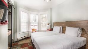 Desk, blackout drapes, iron/ironing board, free WiFi