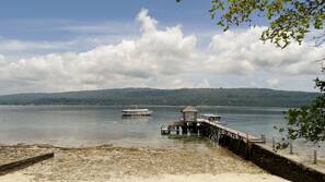 On the beach, snorkelling, kayaking, motor boating