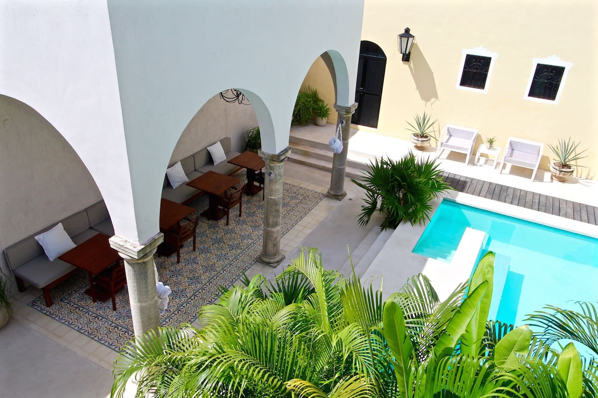 best hotels in merida mexico | the diplomat boutique hotel, pool area