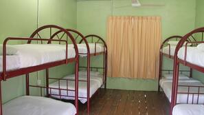 Desk, rollaway beds