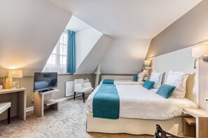 Premium bedding, memory foam beds, in-room safe, desk