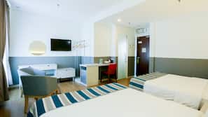 Desk, iron/ironing board, free WiFi, linens