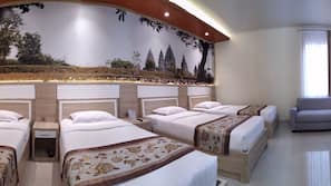 Frette Italian sheets, premium bedding, Select Comfort beds, desk