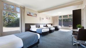 Desk, iron/ironing board, free WiFi, linens