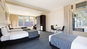 Desk, iron/ironing board, free WiFi, linens