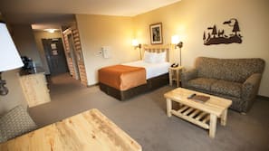 In-room safe, iron/ironing board, free WiFi, alarm clocks