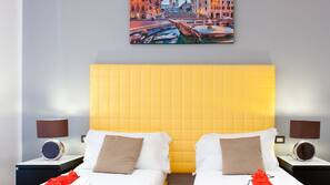 Soundproofing, free cots/infant beds, free WiFi