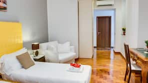 Soundproofing, free cots/infant beds, free WiFi