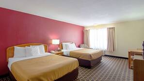 Free WiFi, linens, alarm clocks