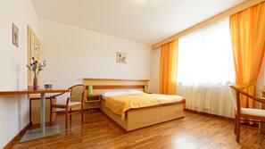Desk, blackout curtains, iron/ironing board, cots/infant beds