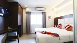 In-room safe, desk, blackout curtains, iron/ironing board