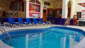 Indoor pool, seasonal outdoor pool