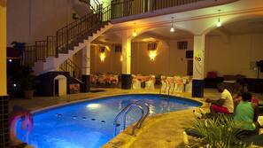 Indoor pool, seasonal outdoor pool
