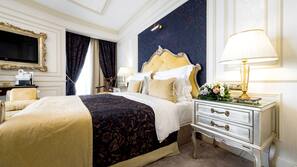 Premium bedding, minibar, in-room safe, desk