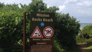 Beach nearby, white sand